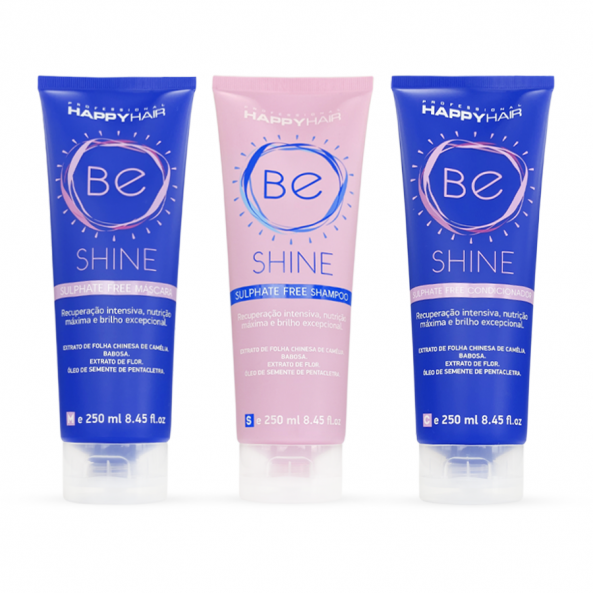 Шампунь + кондиционер + маска Happy Hair BE Shine комплект 250/250/250 мл