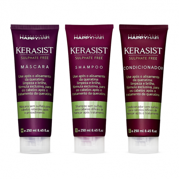 Шампунь + кондиционер + маска Happy Hair Kerasist комплект 250/250/250 мл