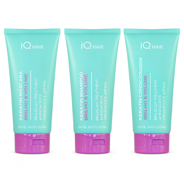 Комплект шампунь + кондиционер + маска IQ Hair Уплотнение и блеск 250/250/250 мл