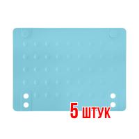 Термоковрик силиконовый Голубой 5 шт