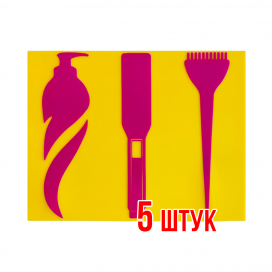 Термоковрик Желтый-Розовый 5 шт