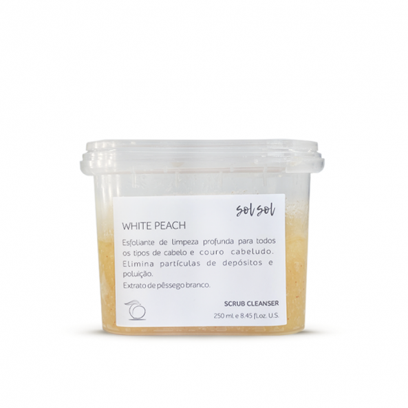 Sol Sol White Peach очищающий скраб с экстрактом белого персика 250 мл